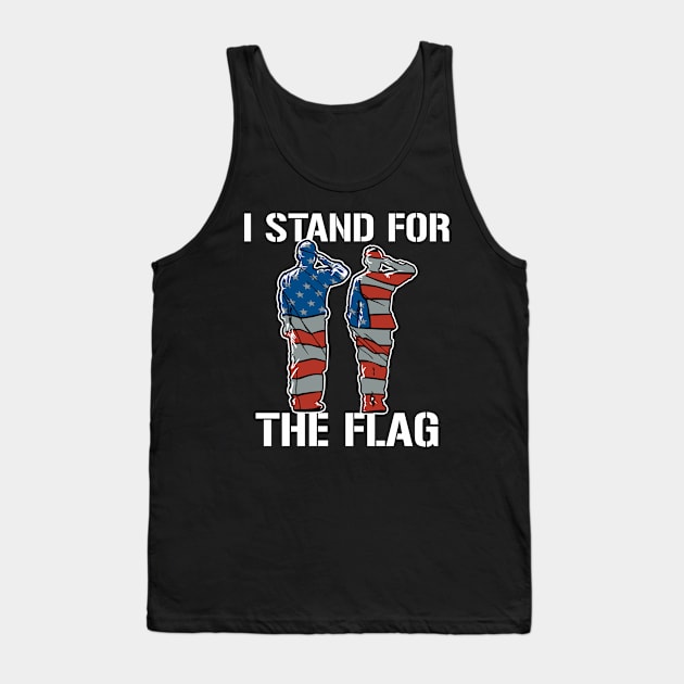 American Flag Stand For The Flag Tank Top by RadStar